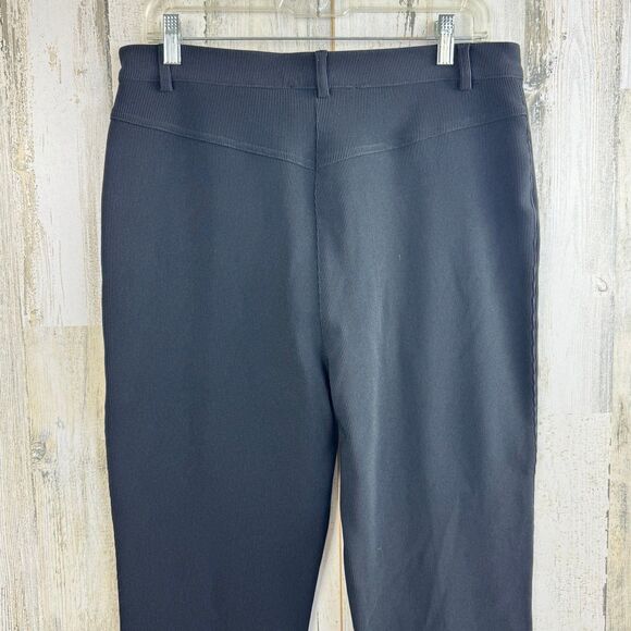 St. John Sport by Marie gray Pants Womens Size 12 Black High Rise Straight - Picture 3 of 9